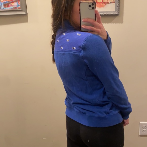 Vineyard Vines Relaxed Whale Embroidered Shep Shirt Cobalt Blue Size XS - Picture 3 of 12